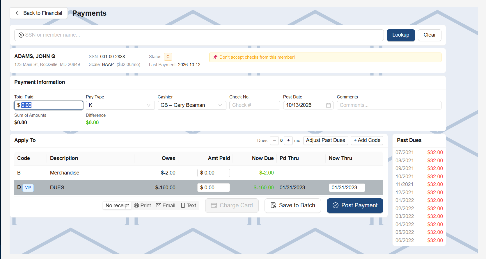 Payment Posting