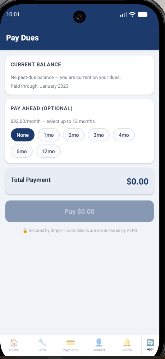 Pay Dues