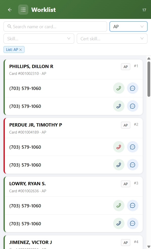 Worklist